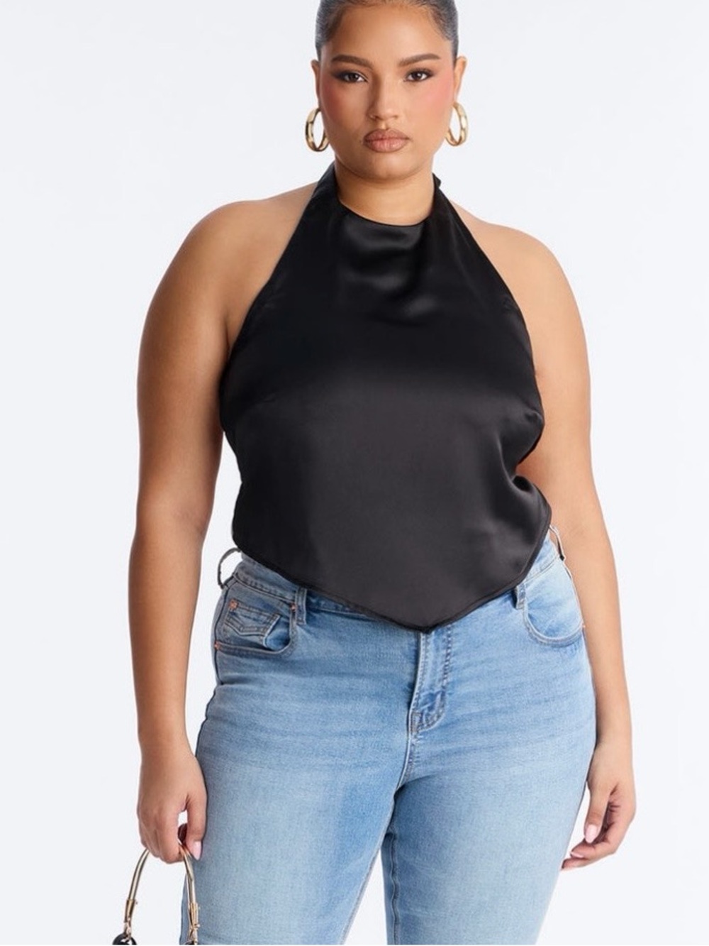 Satin Halter Top